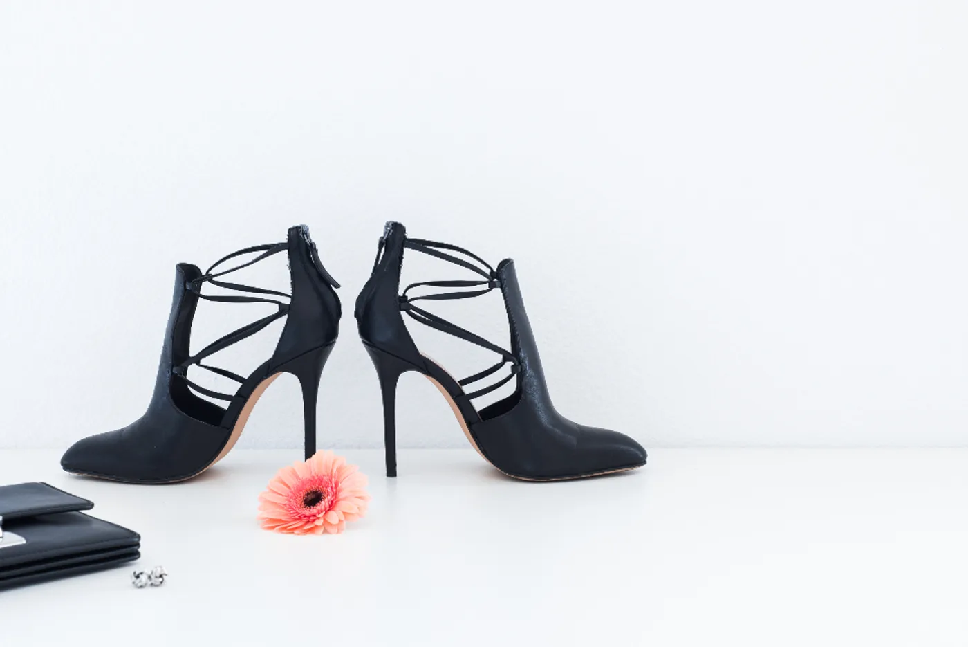 Lace-Up Stiletto in Black